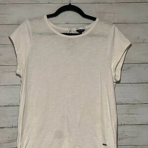 Nautica Women's Classic White Short Sleeve Tee